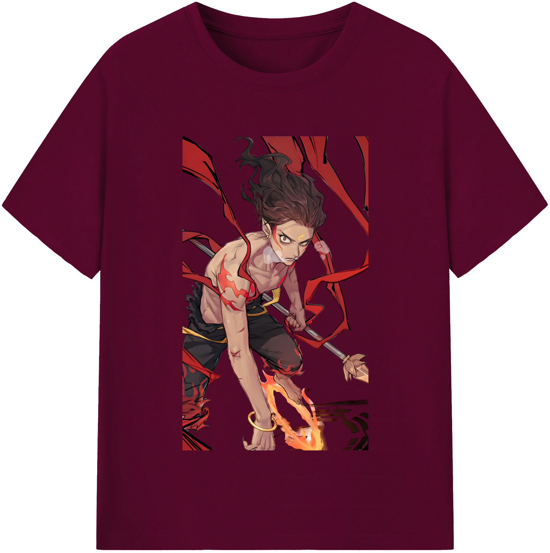 （画像用） Ne Zha 2 ナタ 魔童の大暴れ レディースカジュアルプリントTシャツ（綿100％）